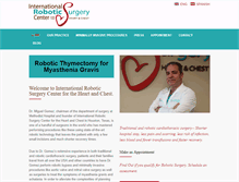 Tablet Screenshot of internationalroboticsurgerycenter.com